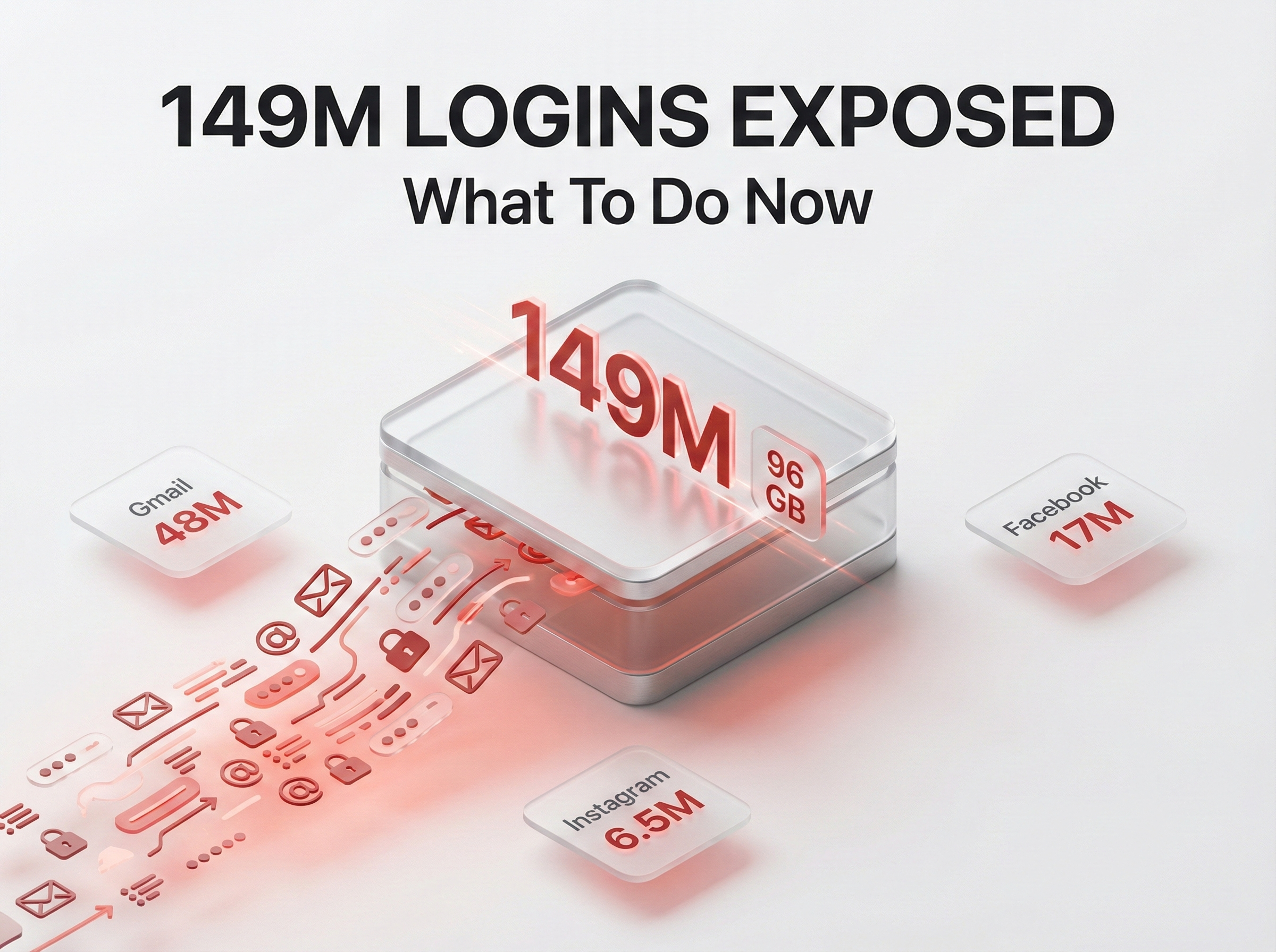 48M Gmail, 17M Facebook, 6.5M Instagram Accounts Exposed, What to Do Now