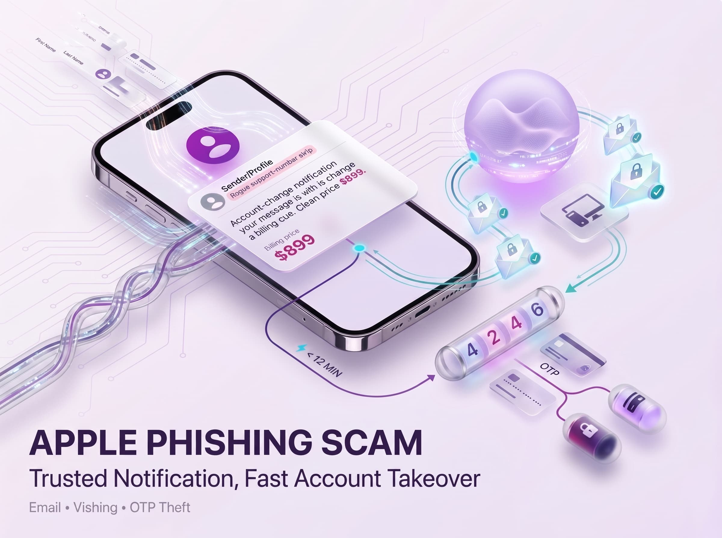 Apple Account Change Notifications Exploited in Phishing Scam