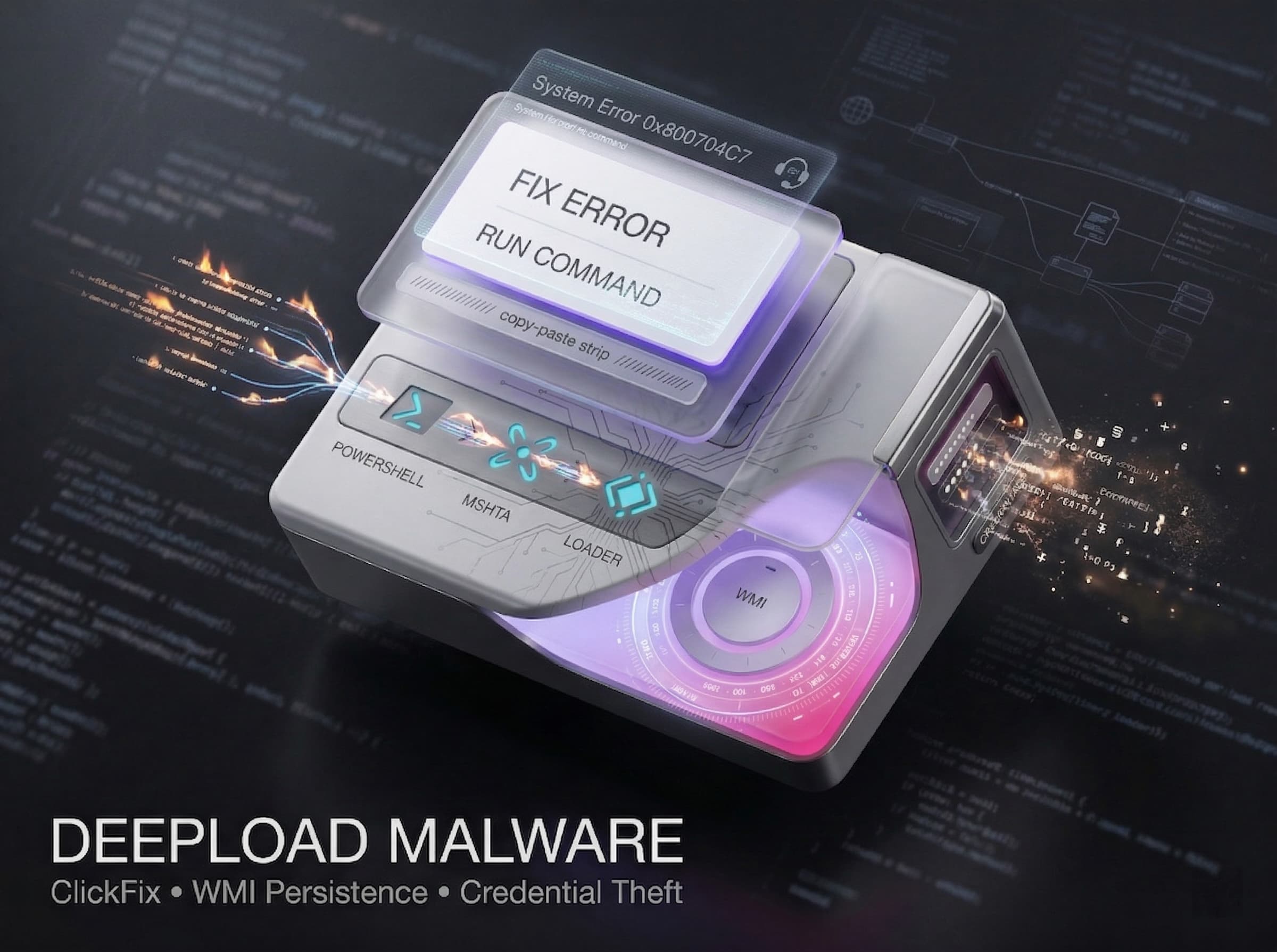 DeepLoad Malware Uses ClickFix and WMI Persistence to Steal Browser Credentials