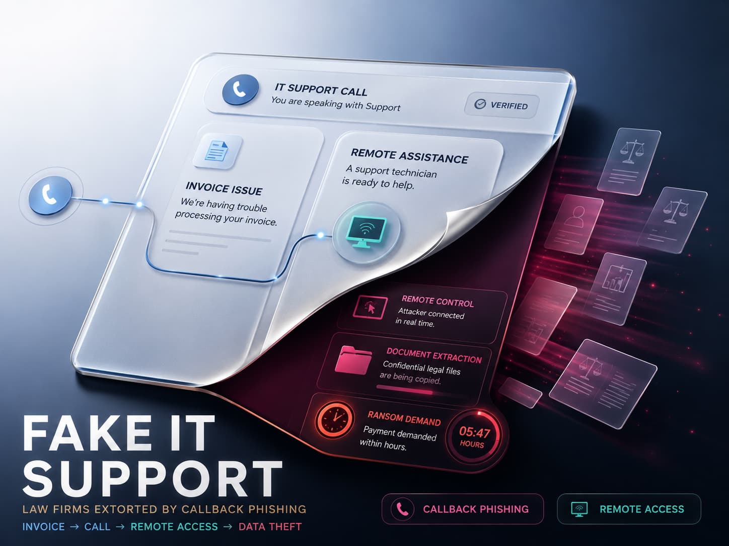 Silent Ransom Group Extorts Law Firms via Fake IT Support Calls